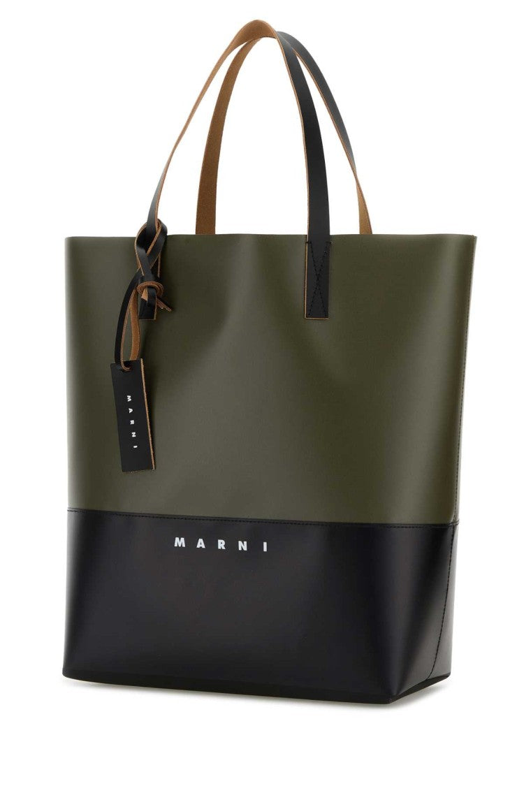 Marni Two-Tone Canvas Shopping Bag