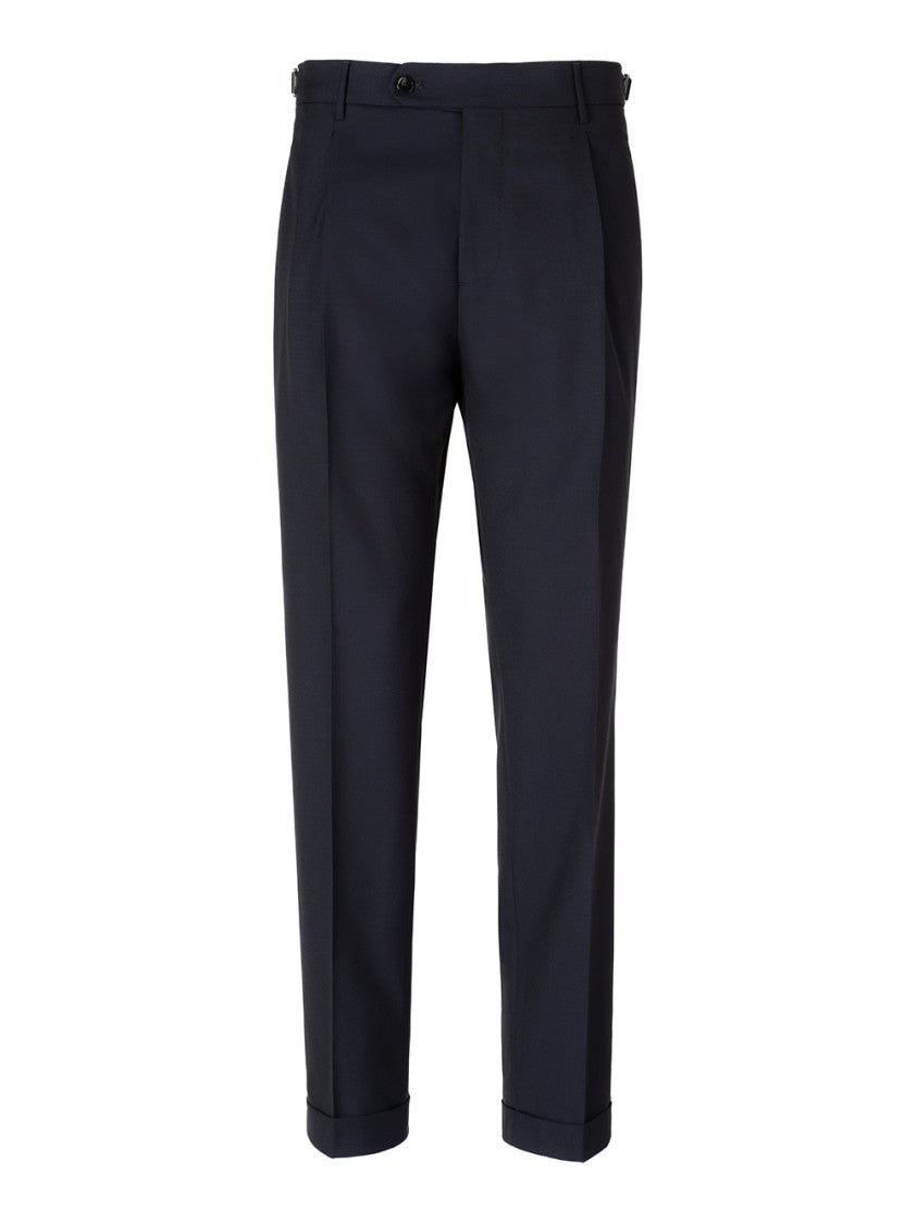 Berwich Tailored Black Relaxed Fit Pants