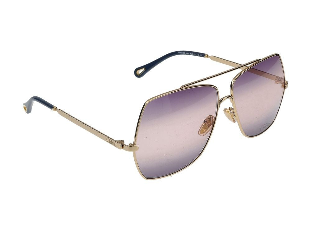 Chloé Sunglasses Ch0278s 005 Gold Gold Violet 62/12/140