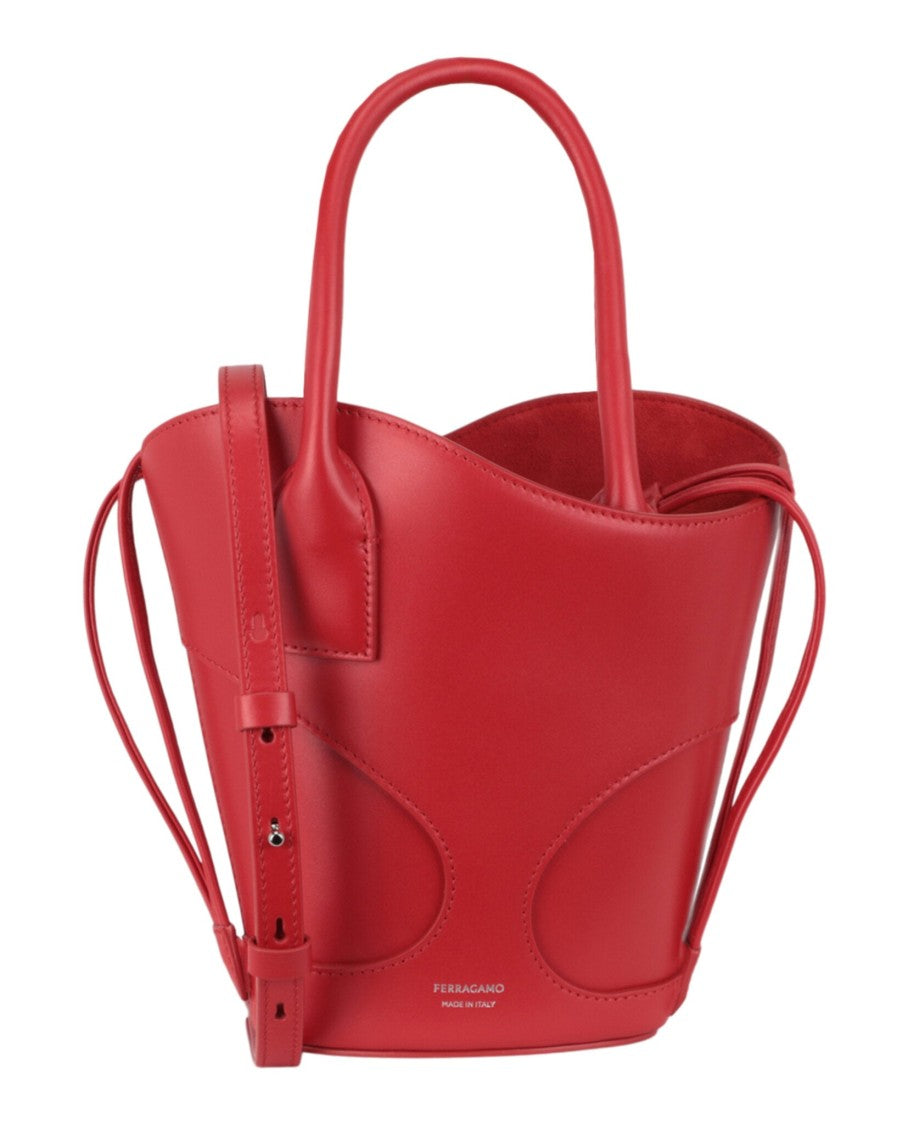 Ferragamo Cut-Out Leather Mini Tote Bag