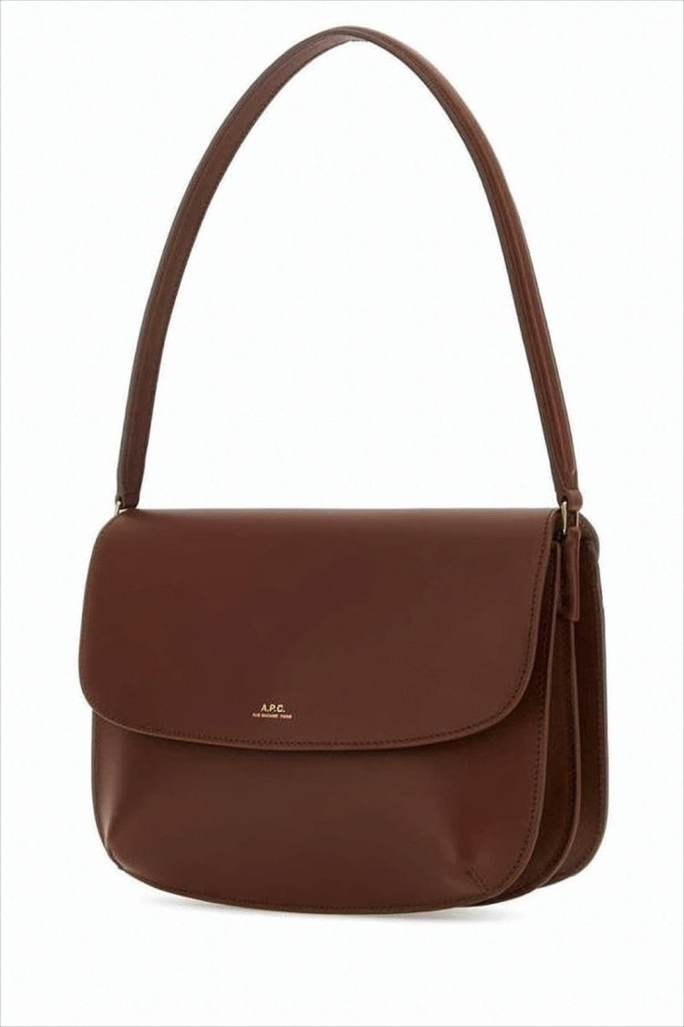 A.P.C. Structured Cow Leather Shoulder Bag