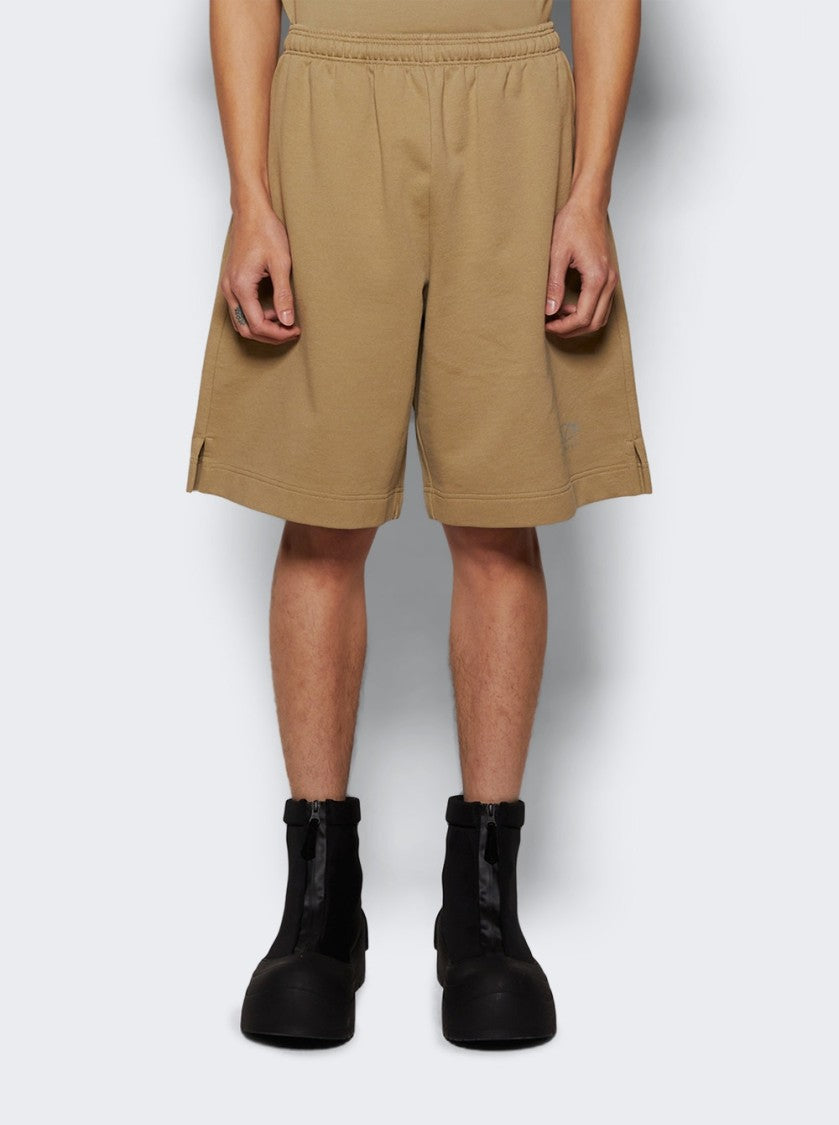 Vetements Oval Logo Shorts Taupe