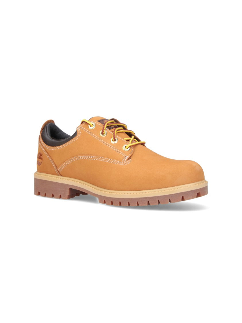 Timberland Brown Classic Leather Lug Sole Flats