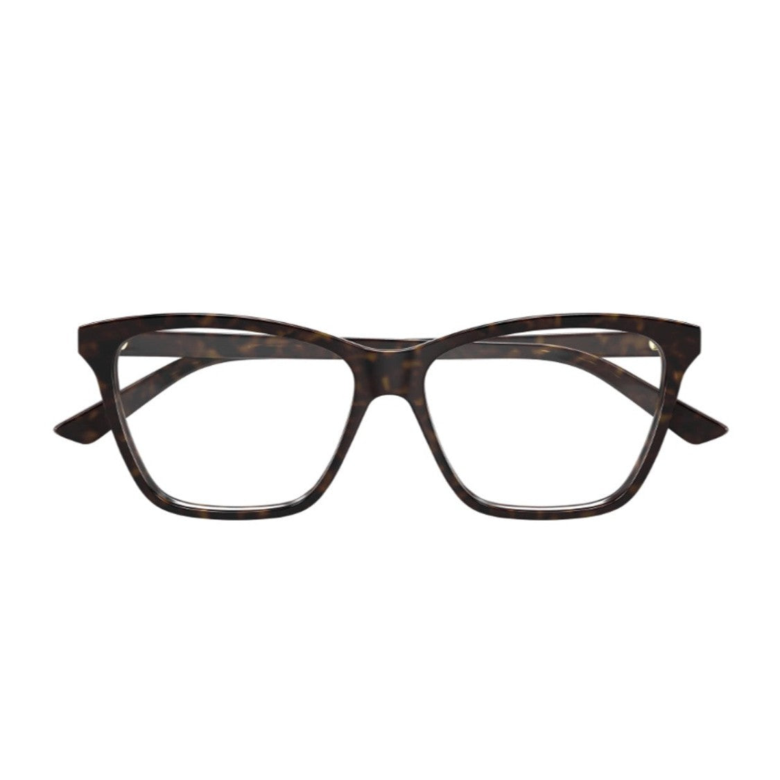 Bottega Veneta Havana Bv1421o Linea Logo Acetate Butterfly Sunglasses