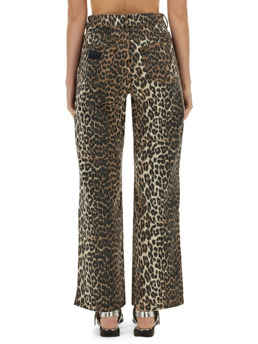 Ganni "Izey" Animal Jeans