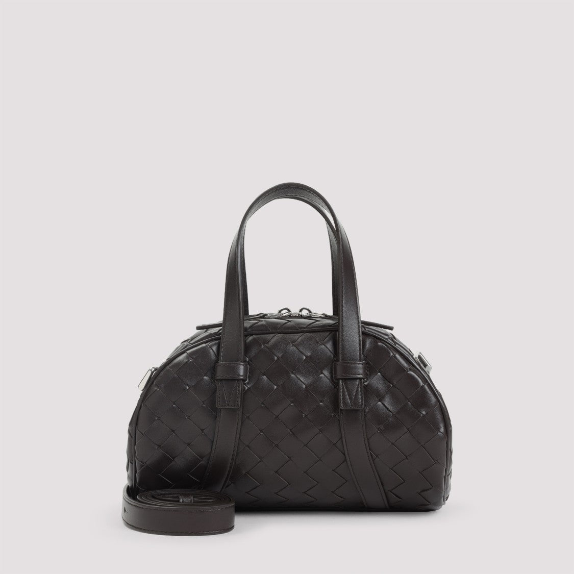 Bottega Veneta Jim Queen Small Black Leather Shoulder Bag
