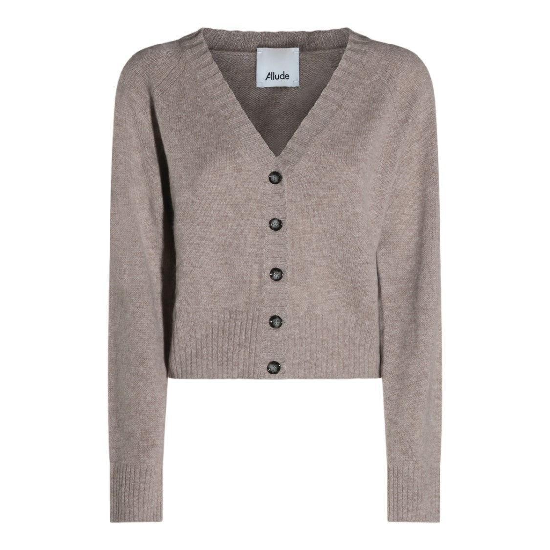 Allude Fine-Knit V-Neck Cardigan