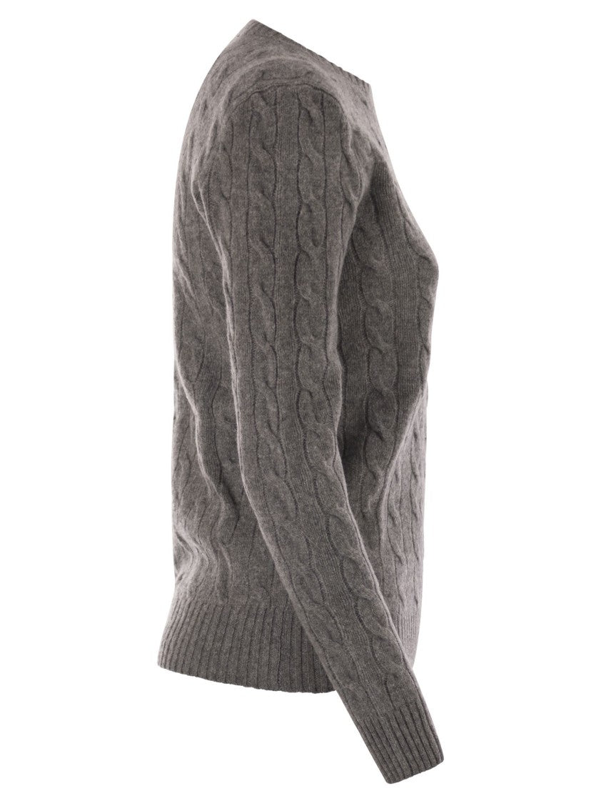 Polo Ralph Lauren Plaited Wool And Cashmere Crew-Neck