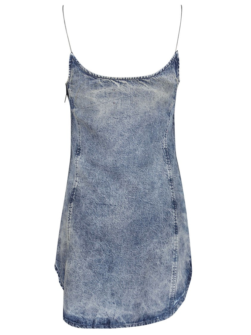 Diesel Sleek Fitted Dress With Gathered Hem Detail