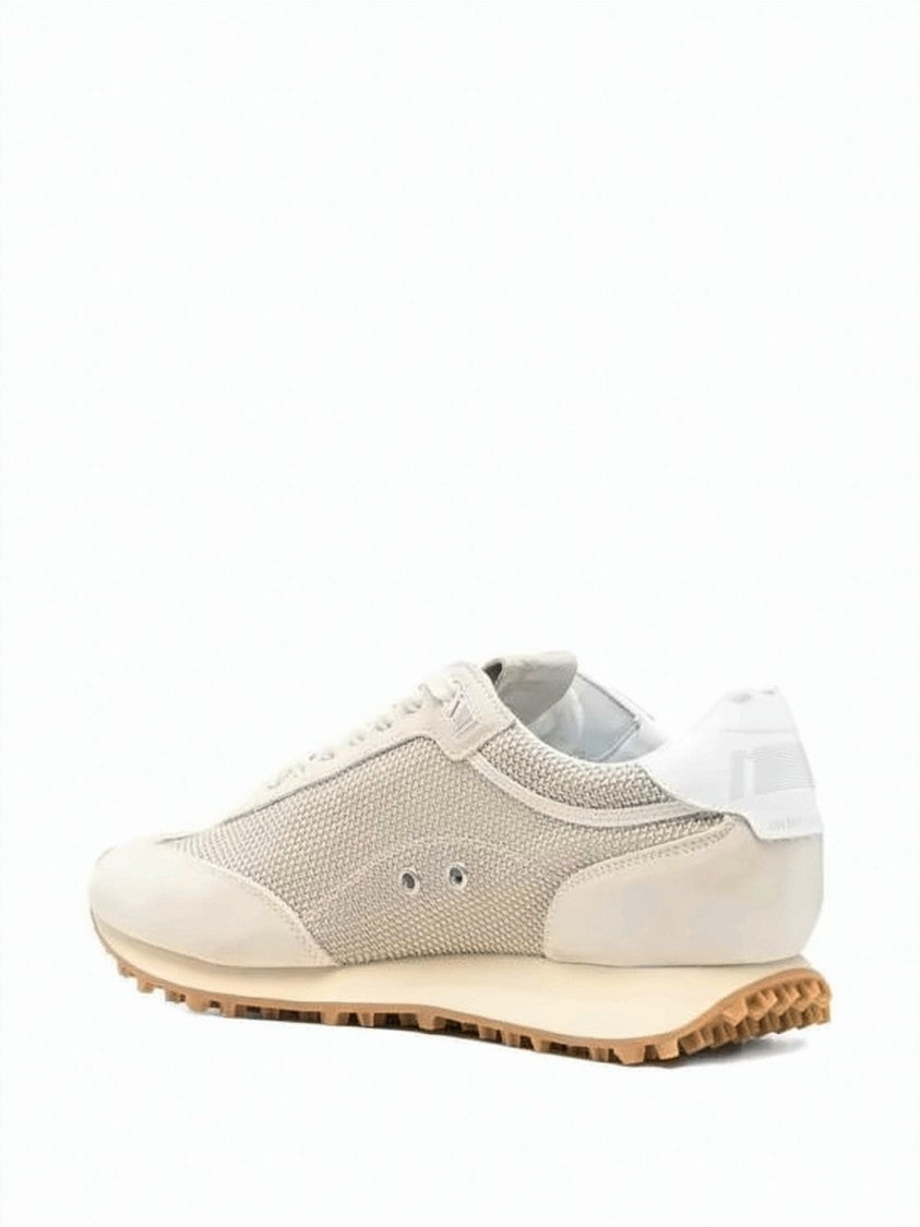 Golden Goose Textured Mesh Low-Top Sneakers With Suede Overlays