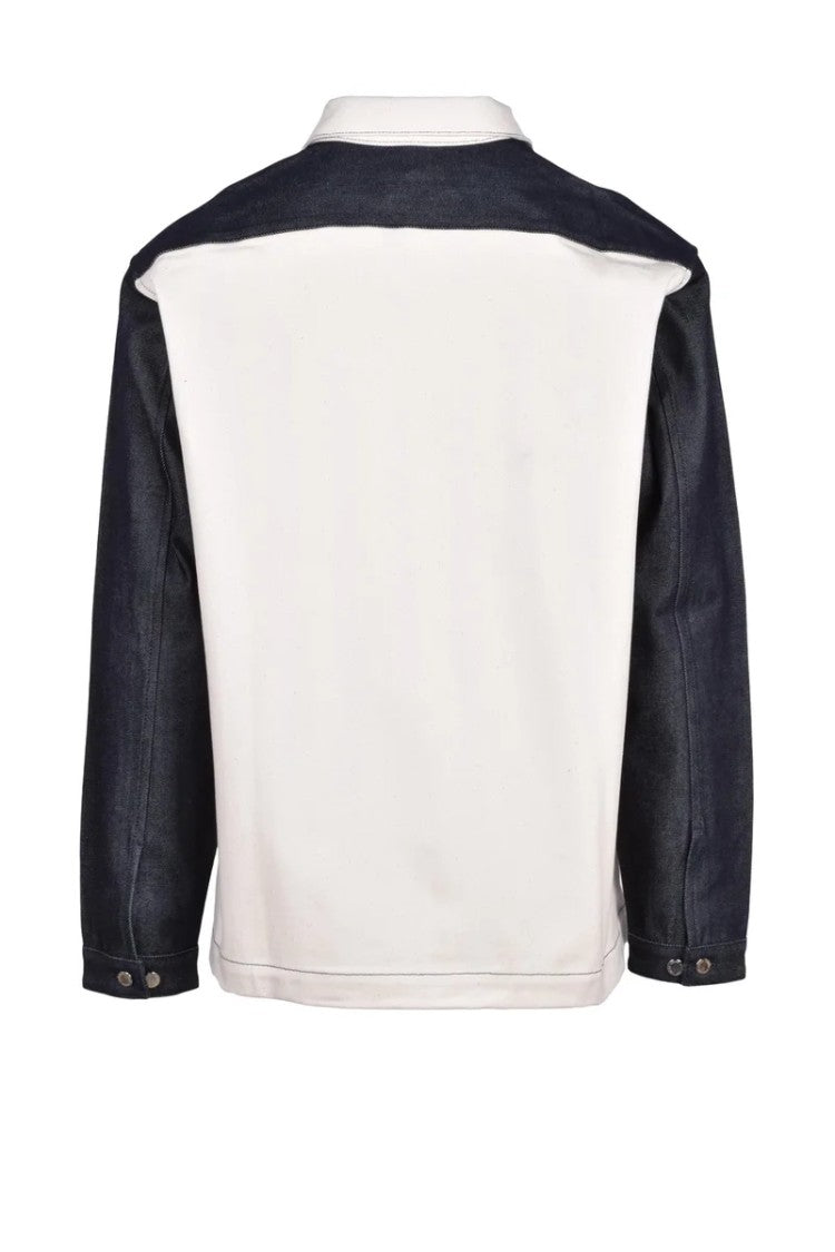 Sunnei Striped Shirt Blue/White - Cotton