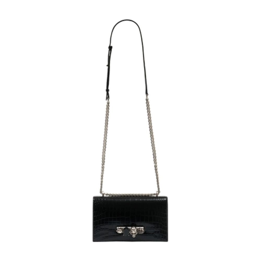 Alexander Mcqueen Jewelled Satchel Leather Crossbody