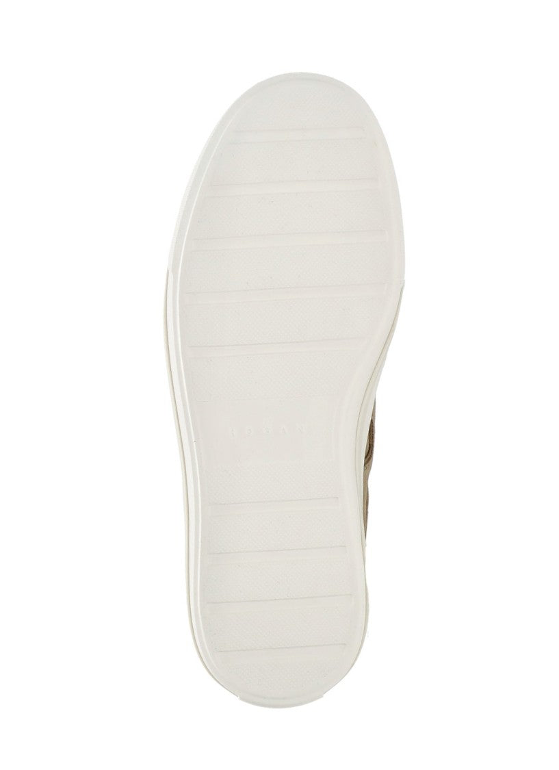 Hogan Brown H691 Suede Sneakers