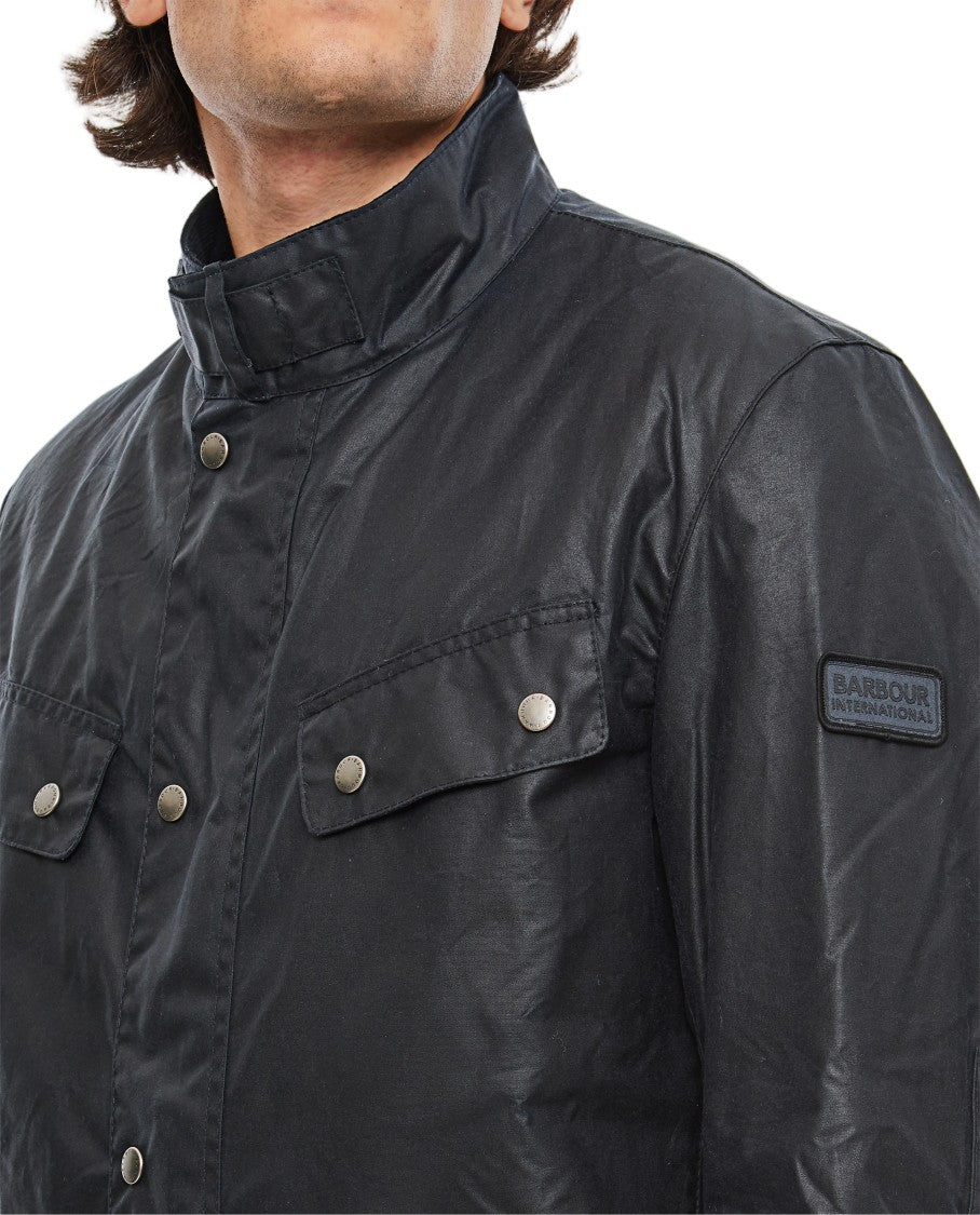 Barbour Blue Duke Waxed Jacket