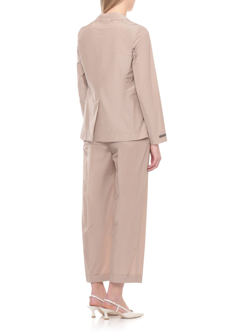 Peserico Beige Wool Single Breasted Blazer