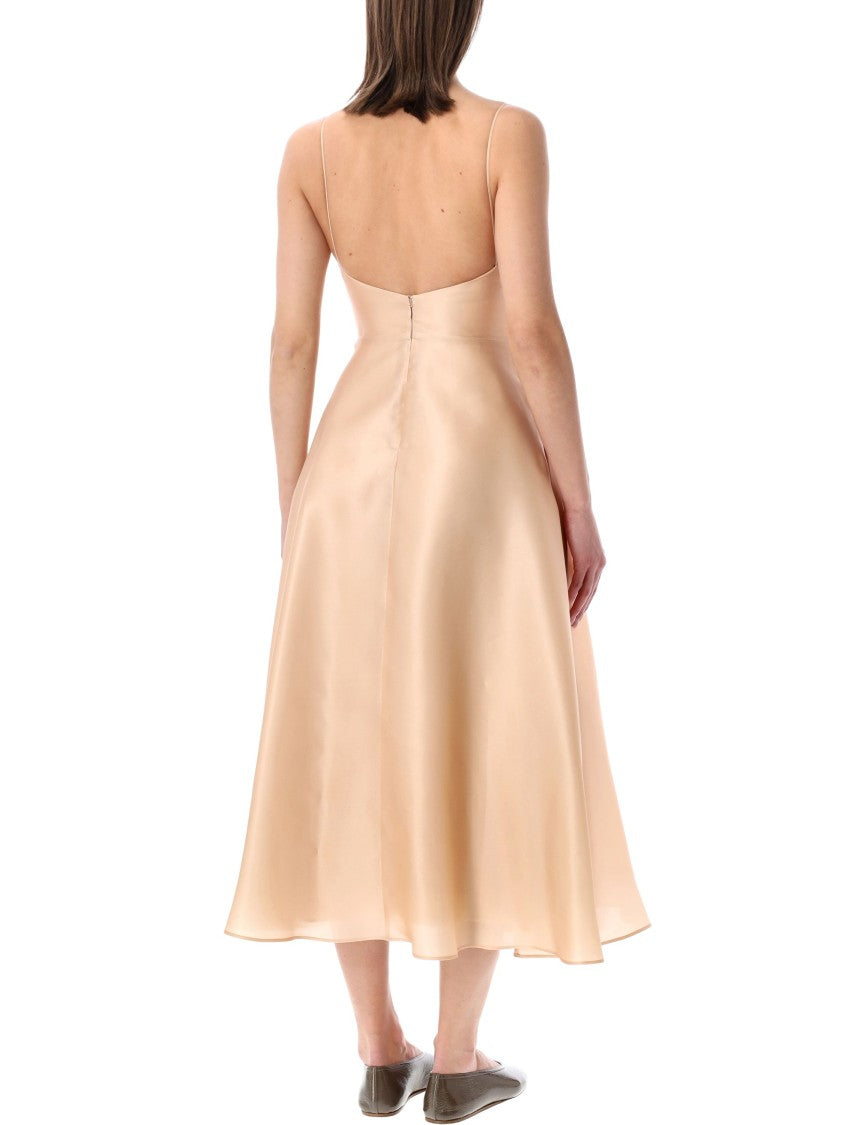 Alberta Ferretti Silk Organza Midi Dress