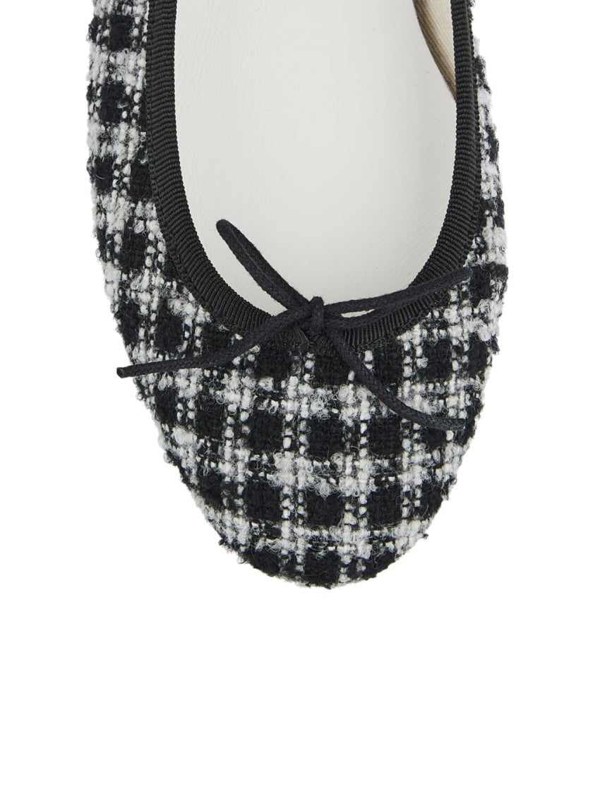 Repetto Cendrillon Tweed Ballerina Ballet Flats