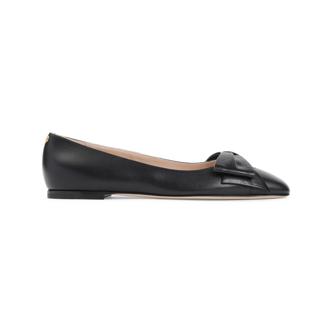 Valentino Garavani Leather Ballerinas With Low Heel