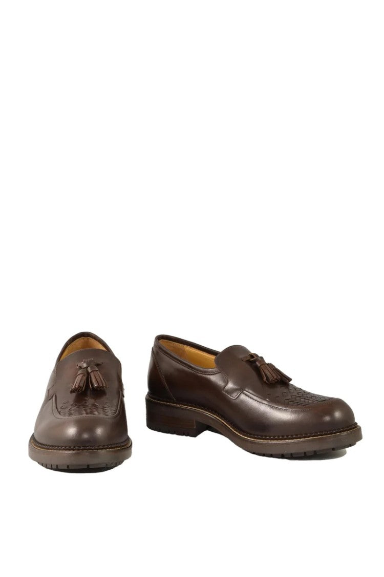 Testoni Bologna 1929 Luxury Brown Leather Loafers
