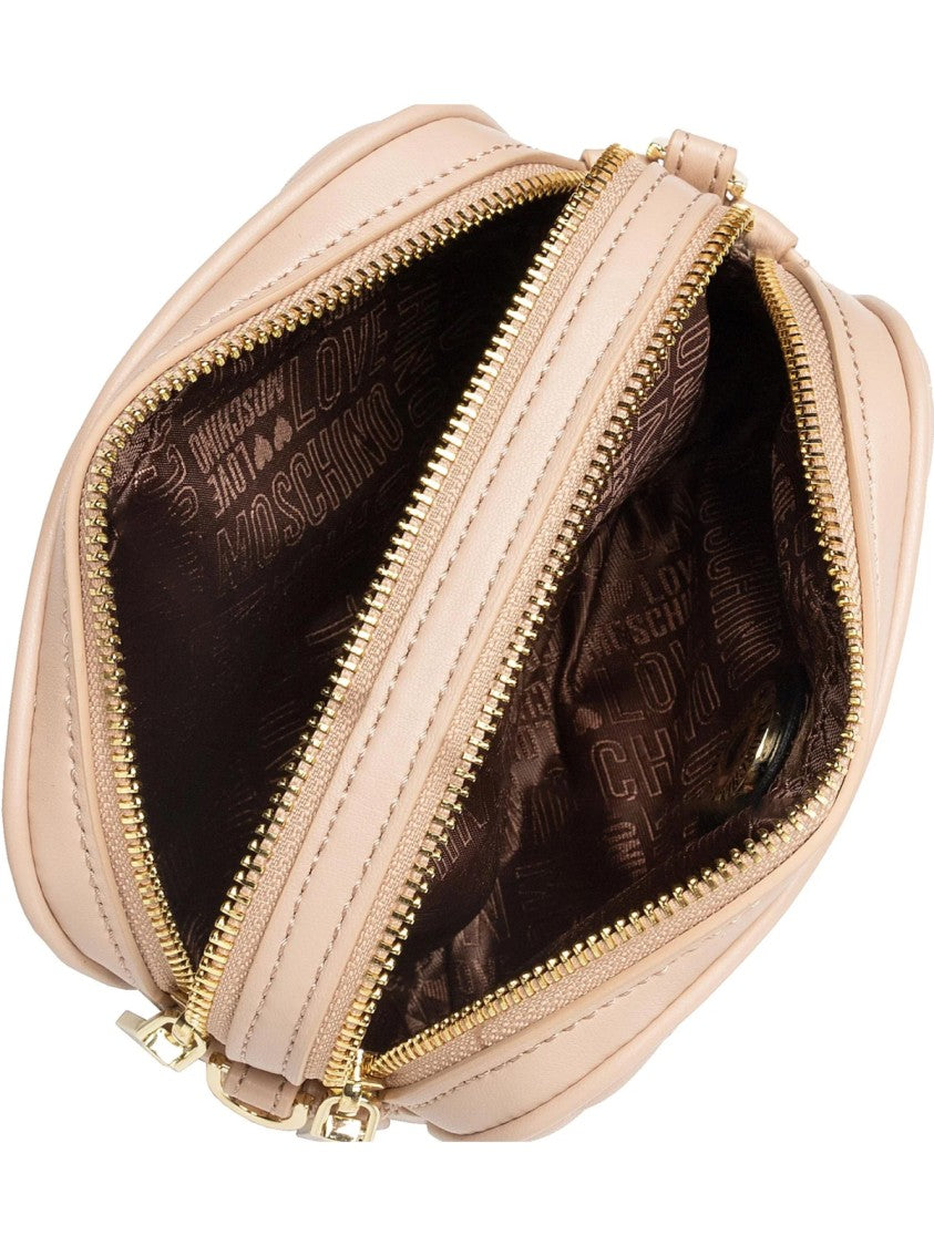 Moschino Quilted Logo Crossbody Camera Bag
