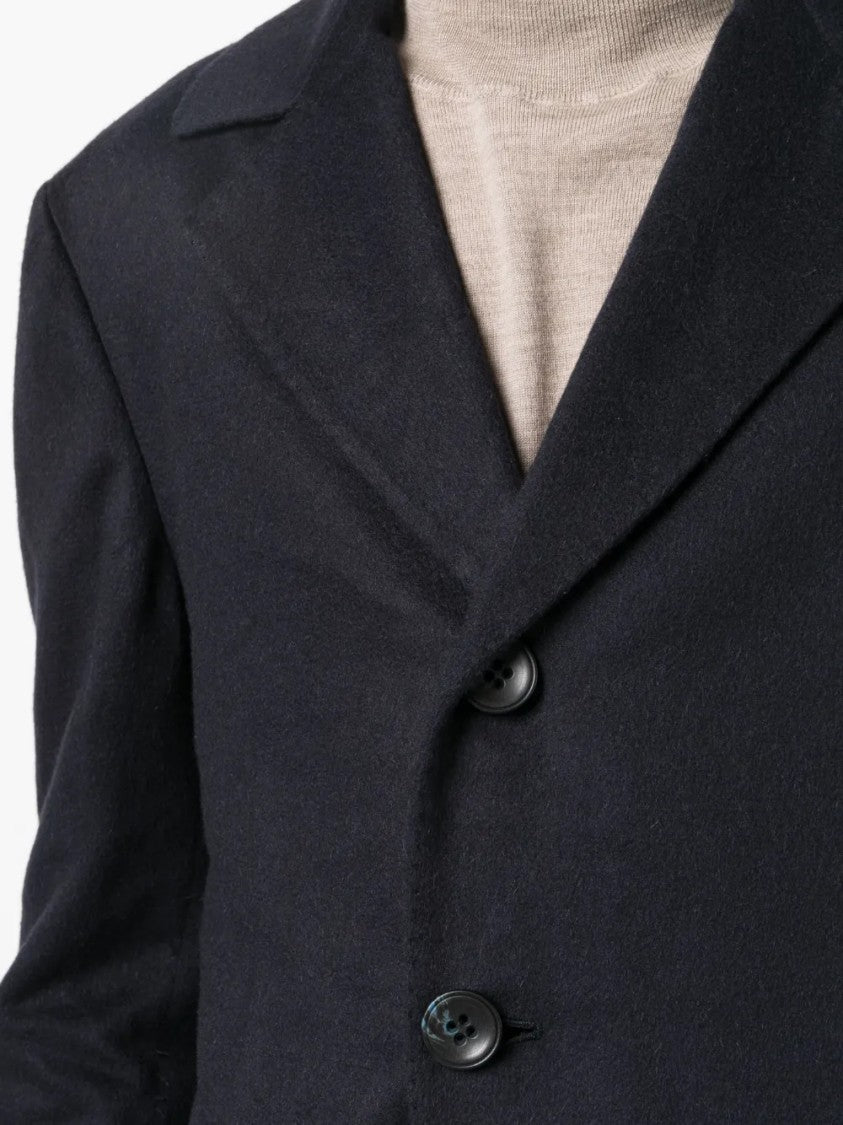 Kiton Tailored Jacket With Notched Lapel And Refined Detailing