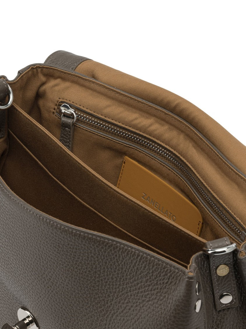 Zanellato Textured Leather Shoulder Bag