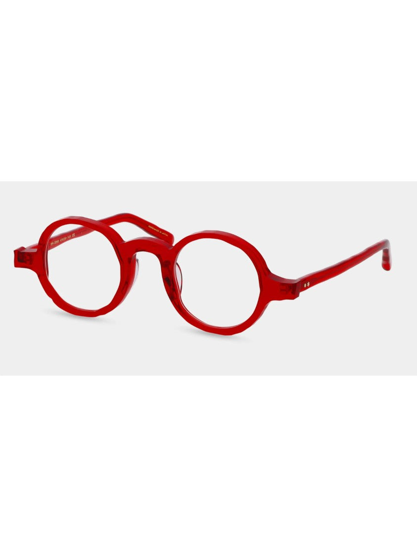 Masahiromaruyama Vibrant Red Rounded Acetate Optical Frames