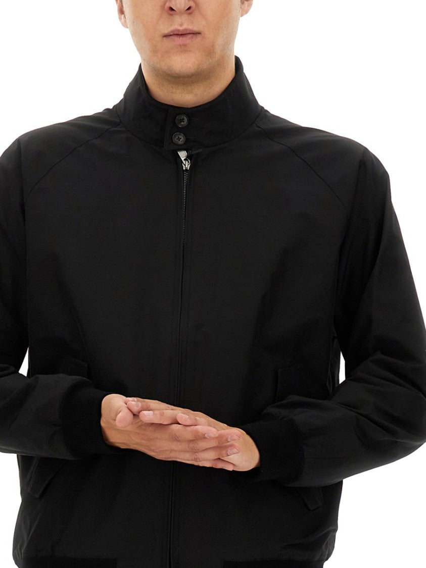 Baracuta Black Classic Harrington Zip Jacket