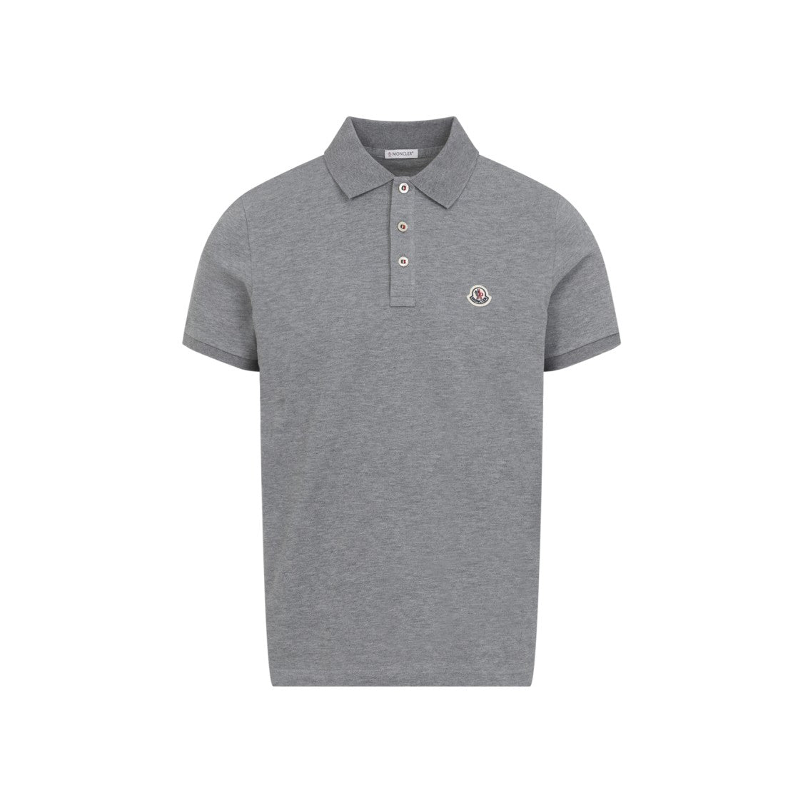 Moncler Classic Short-Sleeve Polo Shirt With Embroidered Logo