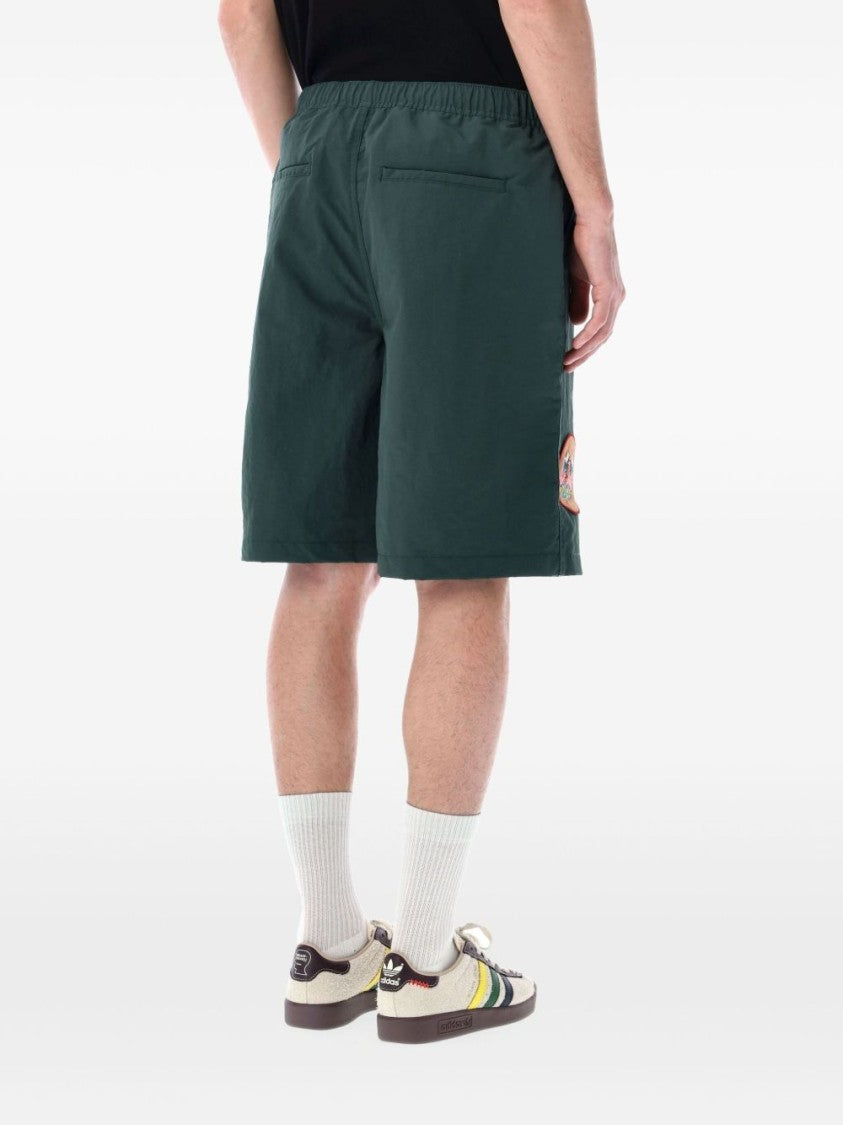 Brain Dead Bermuda Climber Shorts With Logo Patches