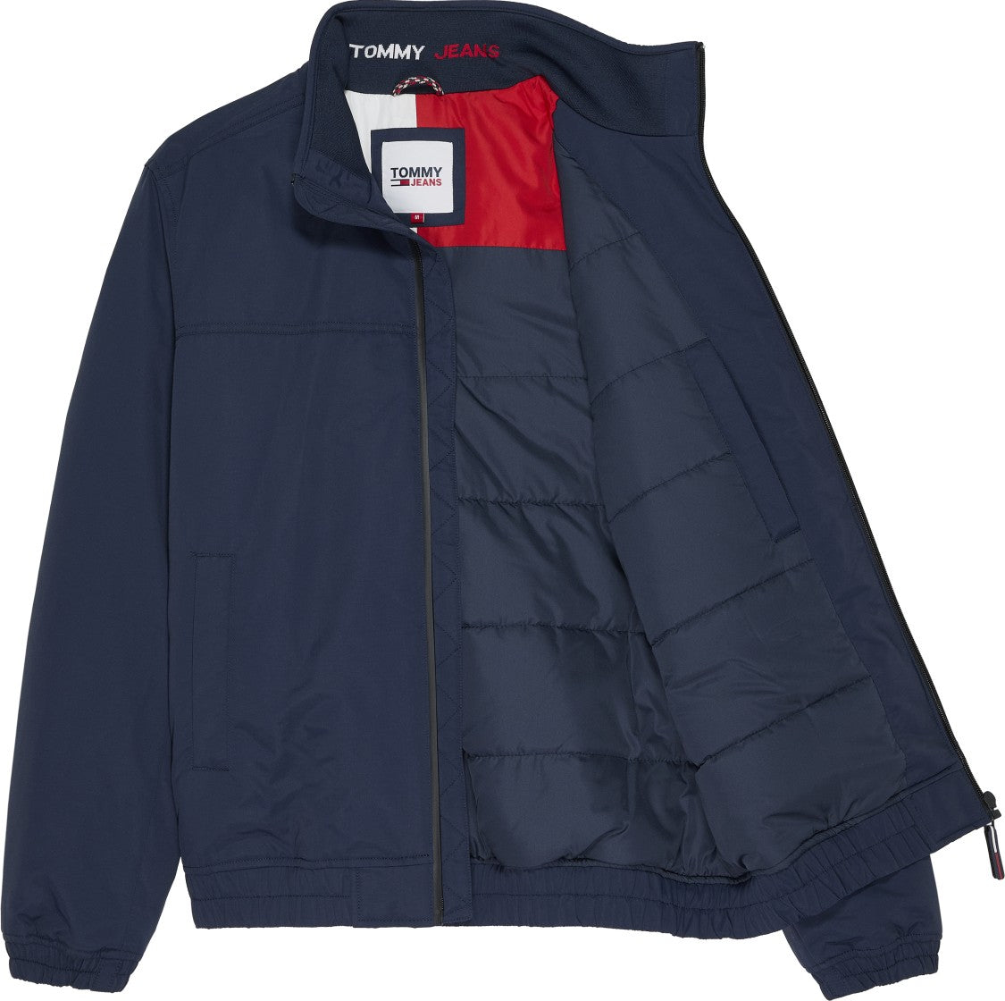 Tommy Jeans Quilted High Collar Casual Jacket Branding