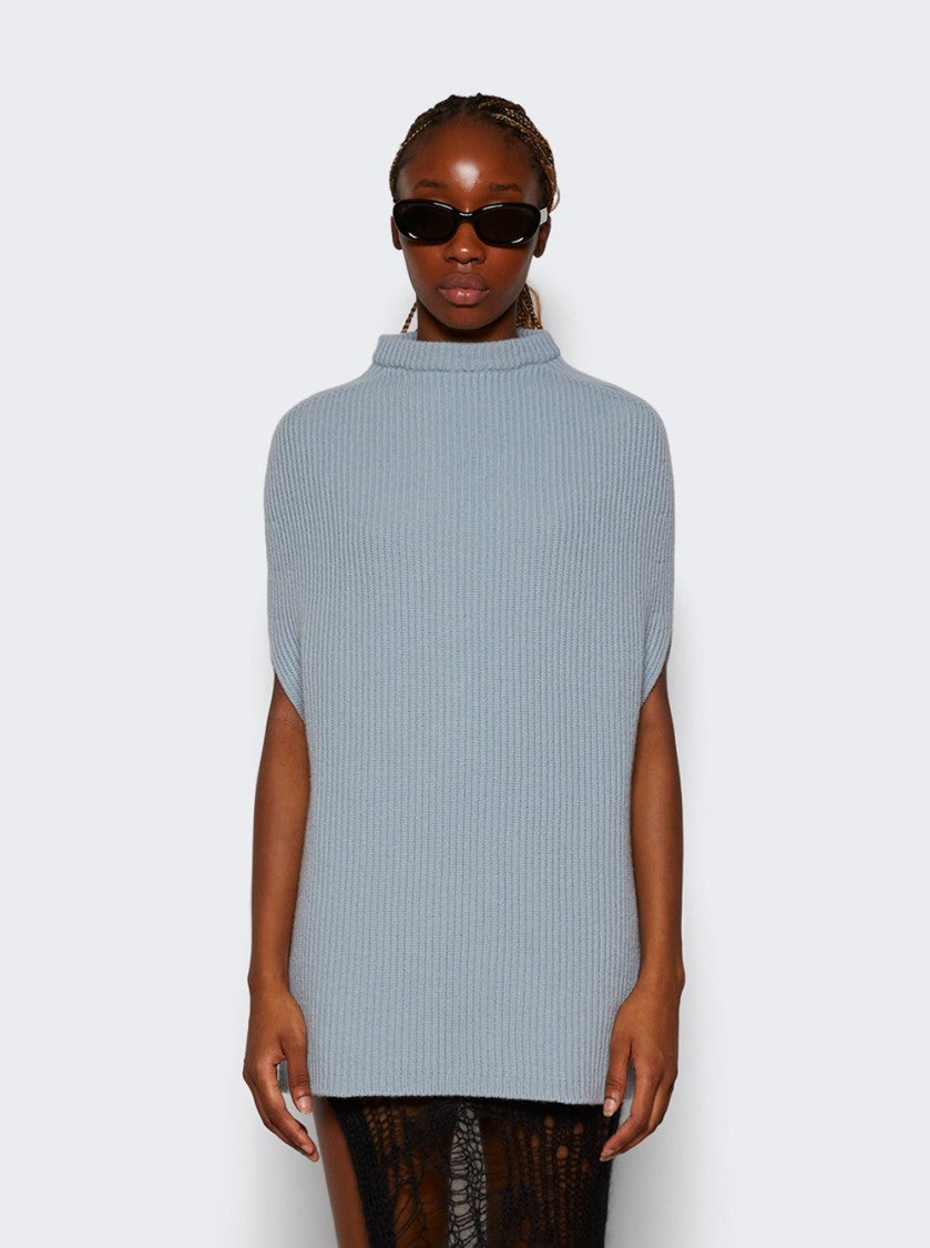 Rick Owens Crater Turtleneck Pale Blue