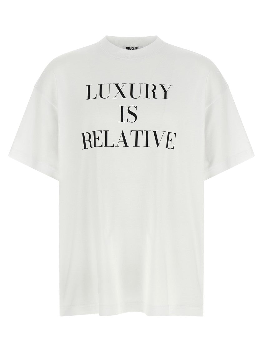 Moschino Oversized Cotton Interlock T-Shirt