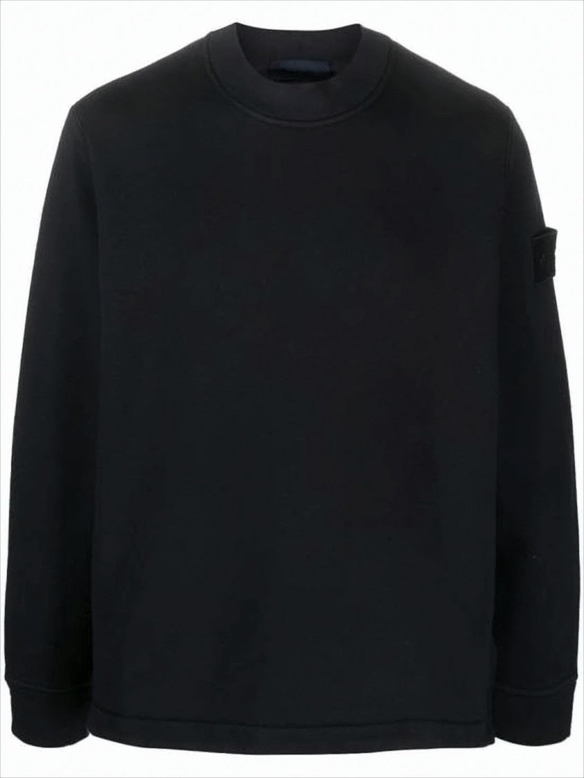 Stone Island Relaxed Fit Black Long-Sleeve Top