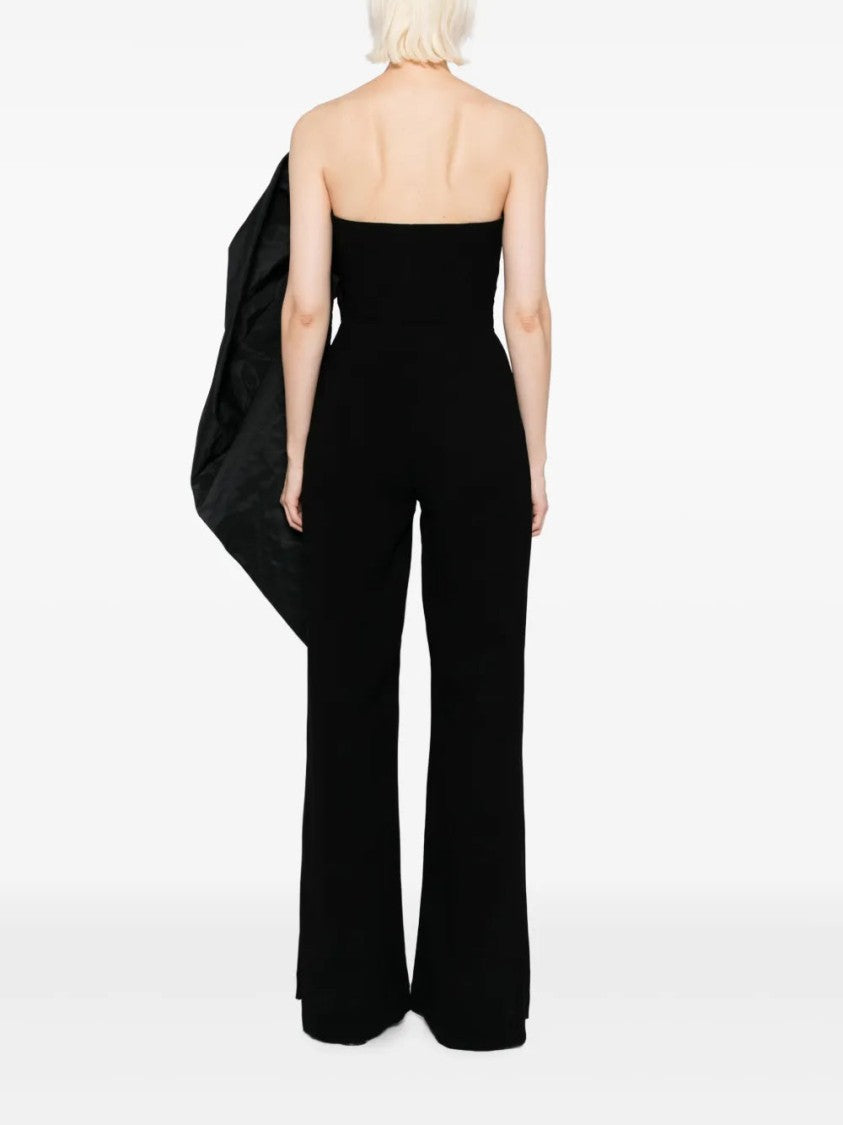 Saiid Kobeisy Jumpsuit With Voluminous Taffeta Bow