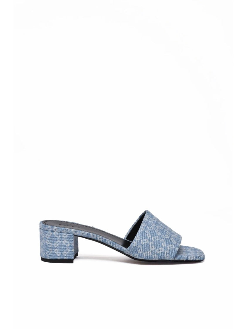 Givenchy Light Blue Denim Mules