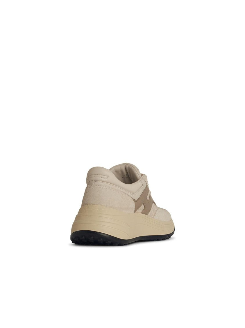 Hogan H669' Beige Leather Sneakers