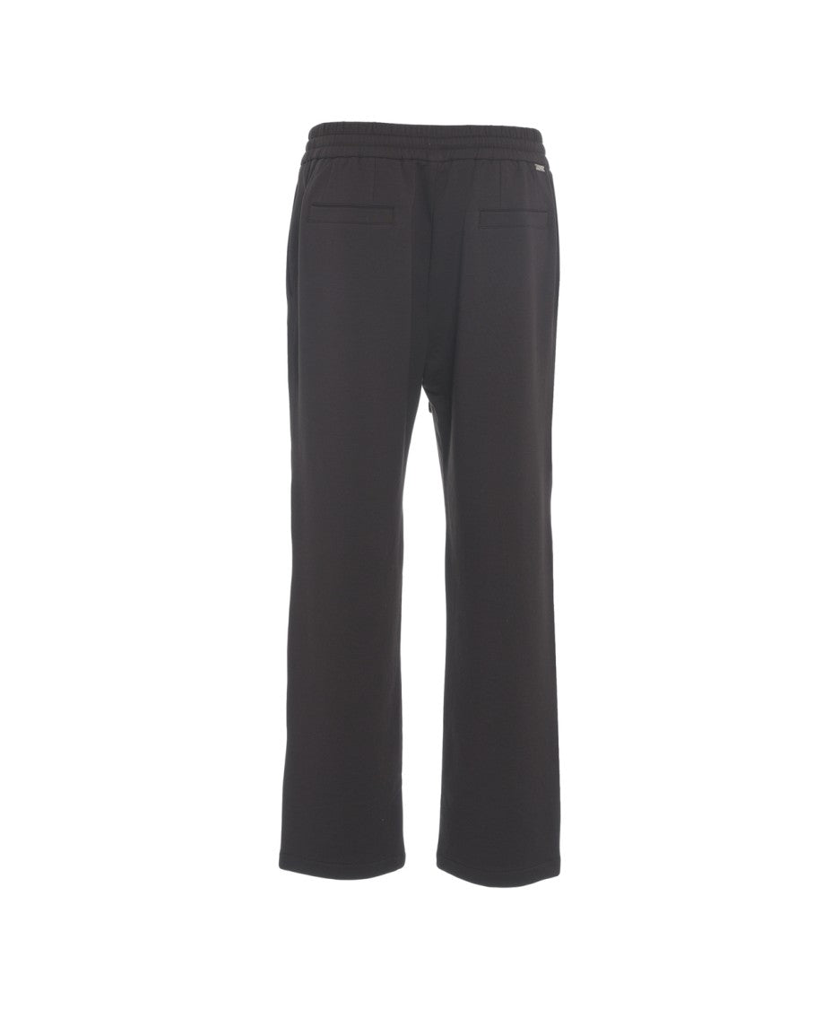 Paolo Pecora Wide-Leg Joggers With Elastic Waistband And Drawstring