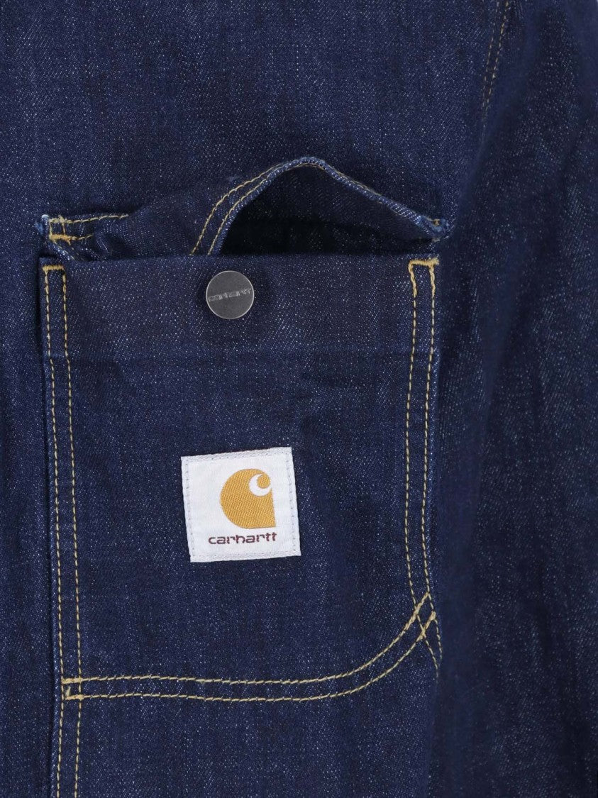 Carhartt Wip Blue Oakland Shirt Cotton Denim Jacket