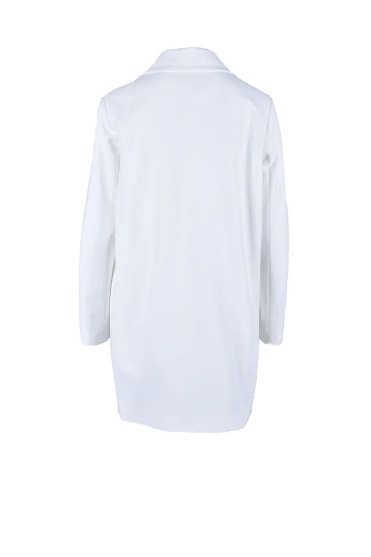 Annie P. Cotton Viscose Coat - White