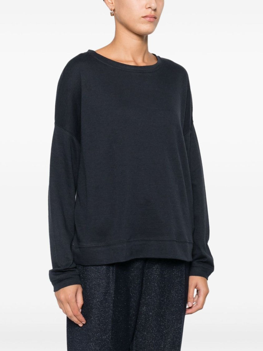 Majestic Filatures Cotton-Cashmere Blend Sweater With Relaxed Fit