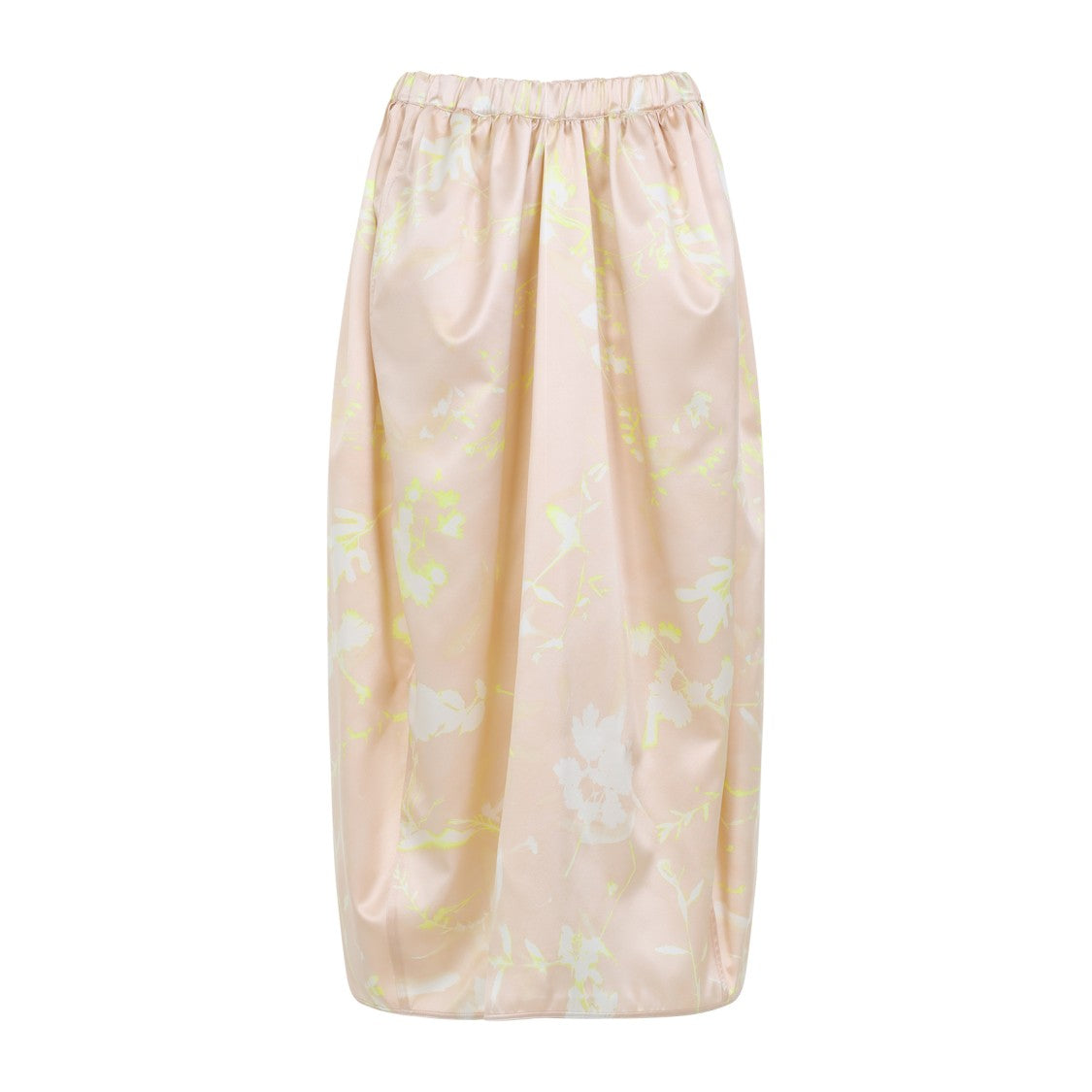 Fabiana Filippi Pink Silk Midi Skirt