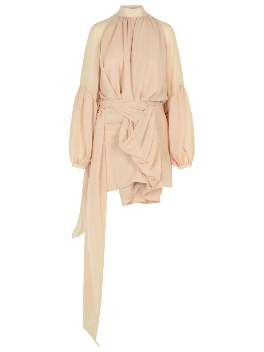 Rotate Joan' Hazelnut Polyester Dress