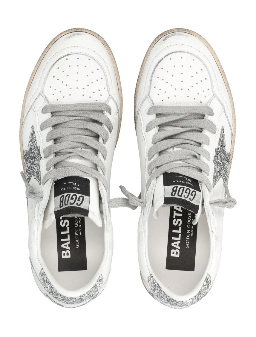 Golden Goose White Ball Star Leather Sneakers