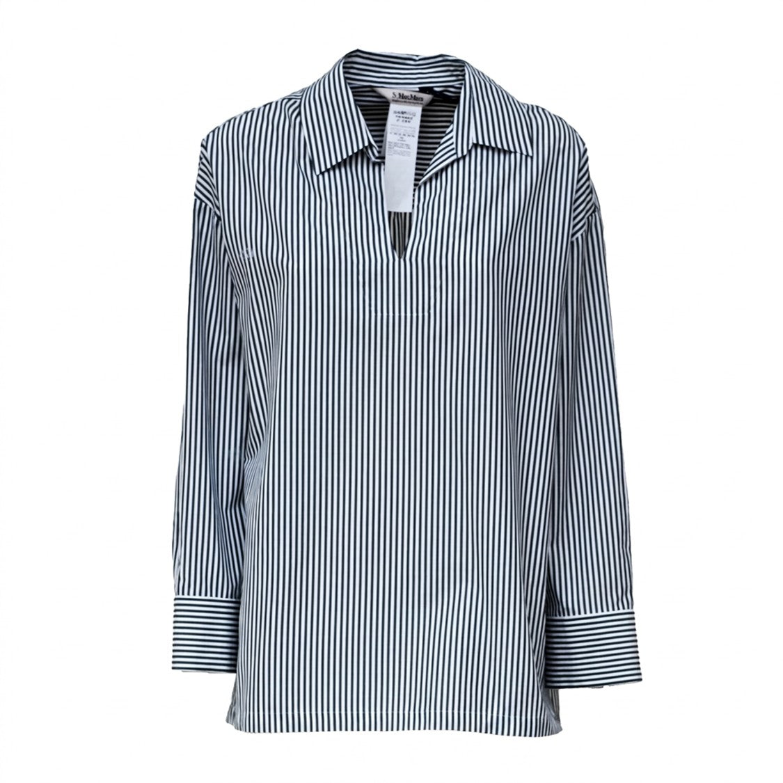 Max Mara Cristel Polo Collar Cotton Blouse