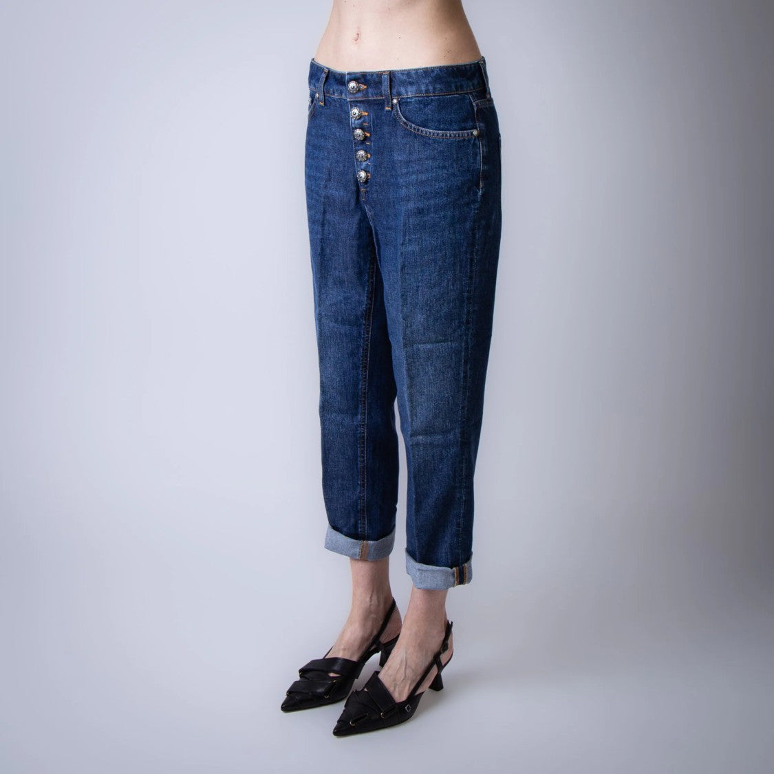 Dondup Straight-Leg Jeans With Mid-Rise Waist