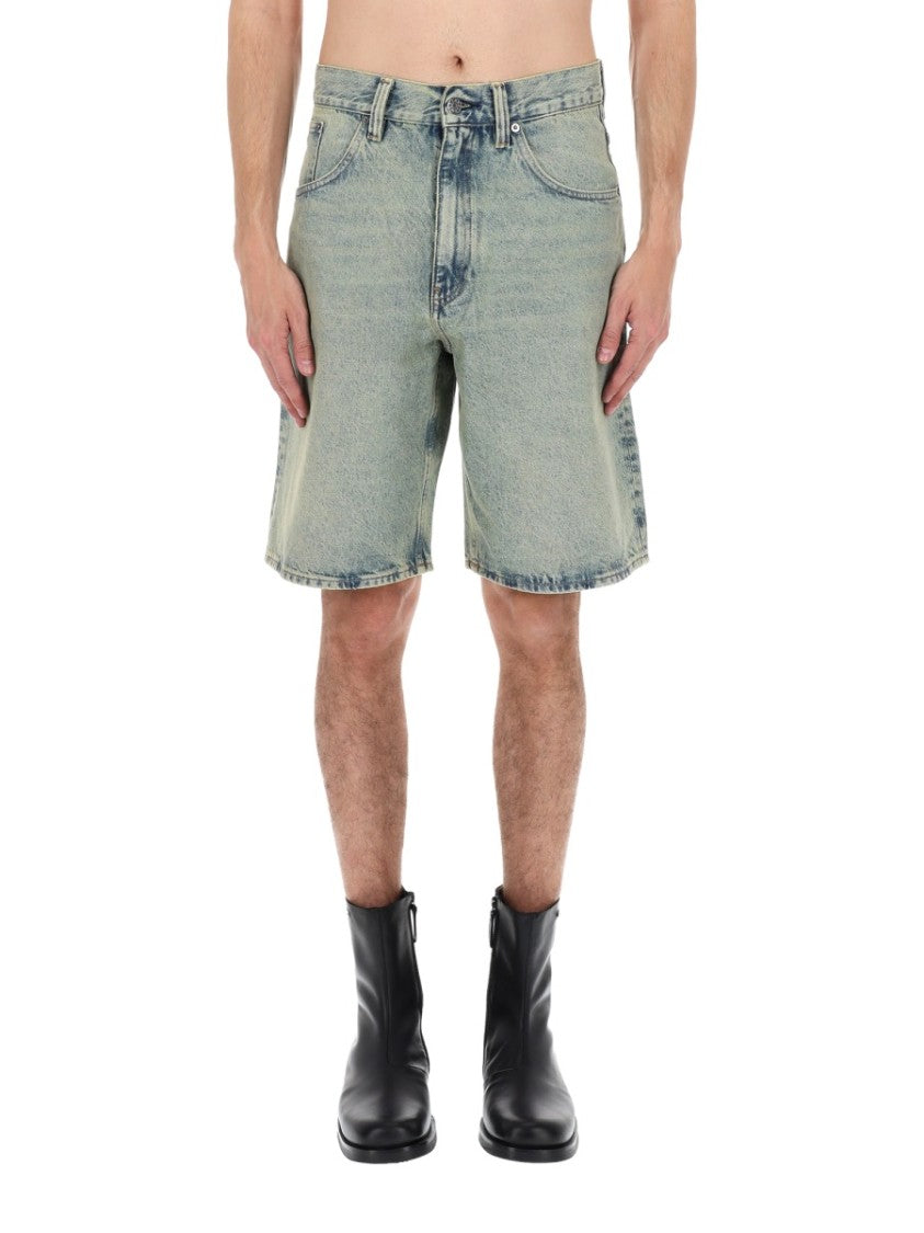 Sunflower Wide Fit Cotton Distressed Denim Shorts