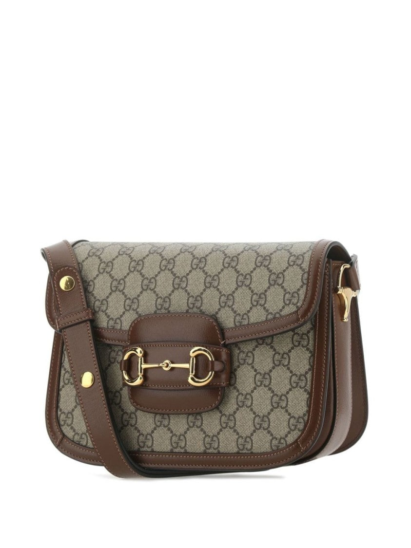 Gucci Horsebit Gg Supreme Shoulder Bag