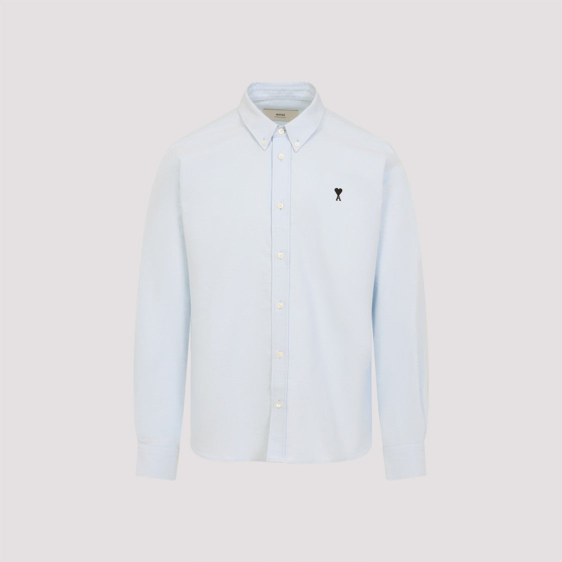Ami Light Blue Cotton Button-Down Shirt