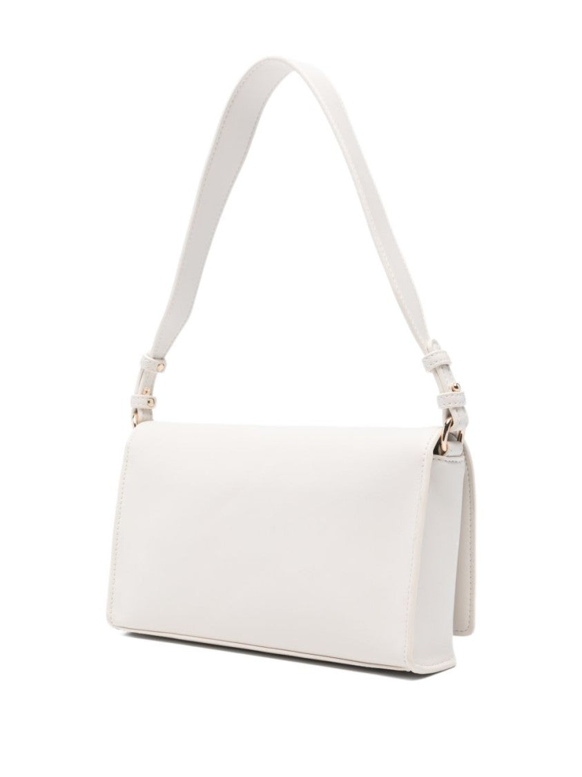 Liu Jo Rectangular Beige Shoulder Bag With Gold-Tone Accents